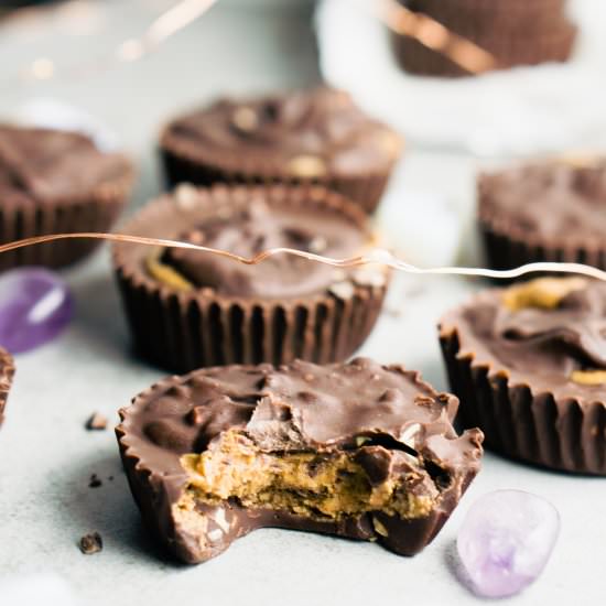 chocolate crunchy almond butter cup