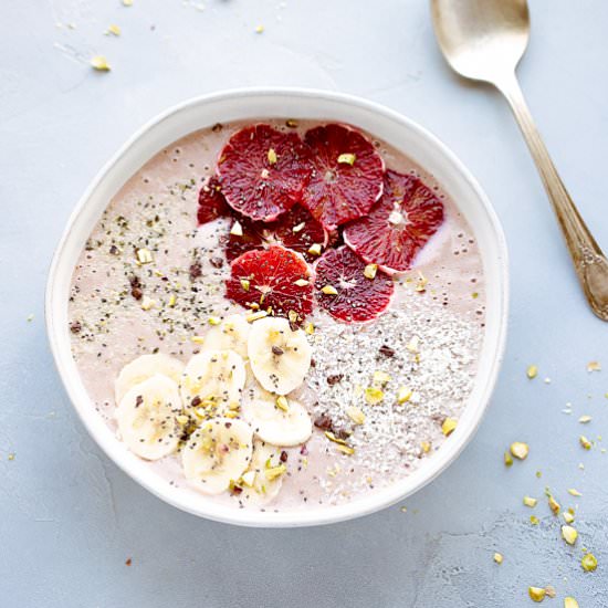Blood Orange Smoothie Bowl