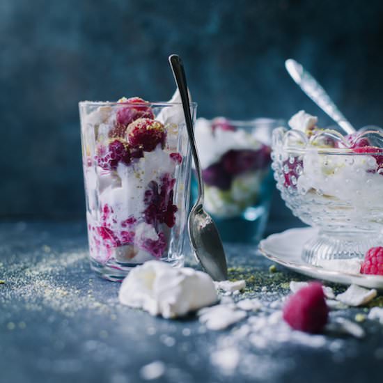 Raspberry Pistachio Eton Mess