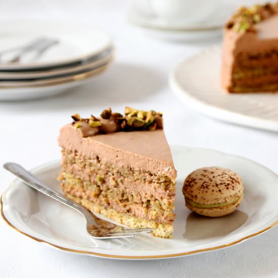 Pistachio Chocolate Cake