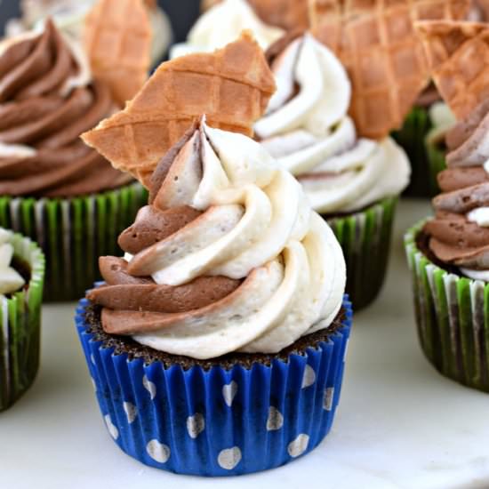 Chocolate Vanilla Swirl Frosting