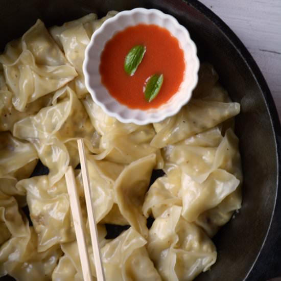 Pan fried wontons