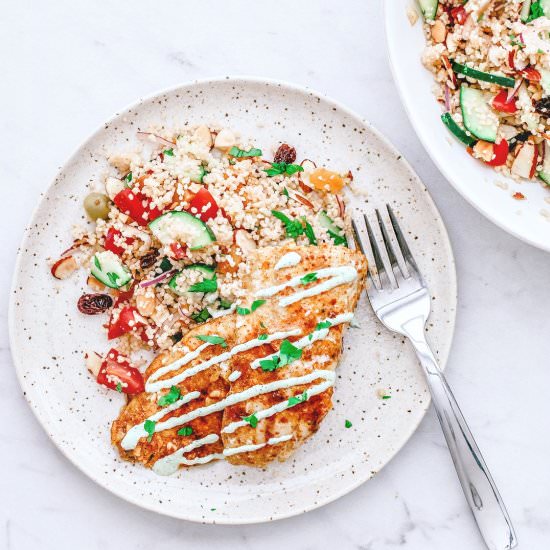 moroccan-spiced rockfish + couscous