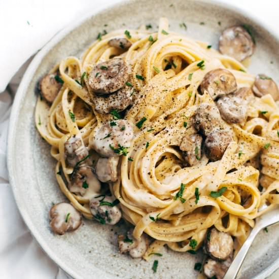 Date Night Mushroom Fettuccine