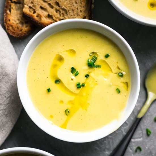 Vegan Potato Leek Soup