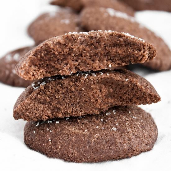 Keto Chocolate Sea Salt Cookies