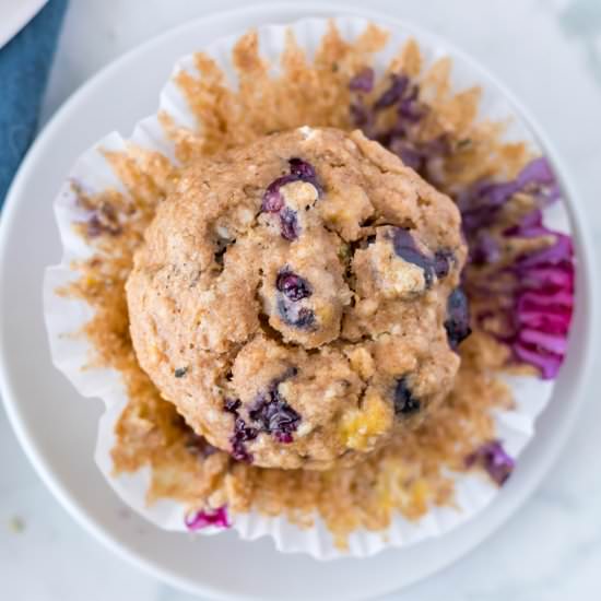 Blueberry Banana Muffins