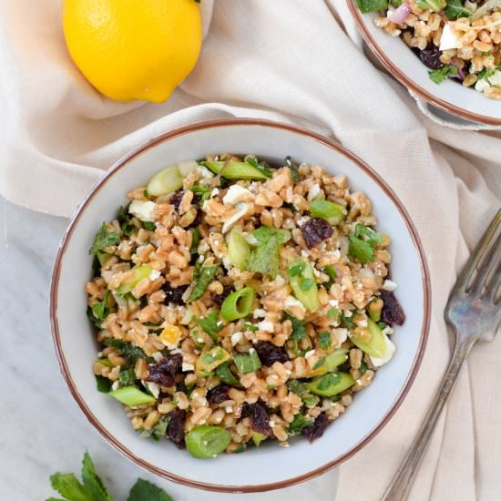 Farro with Preserved Lemons