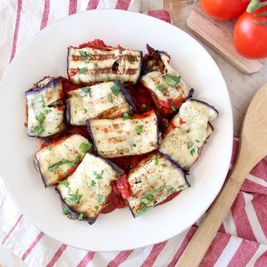 Whole30 Eggplant Roll Ups