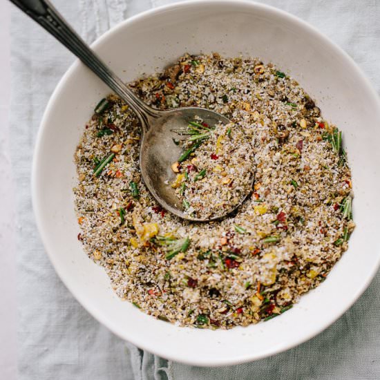 Rosemary lemon sea salt blend