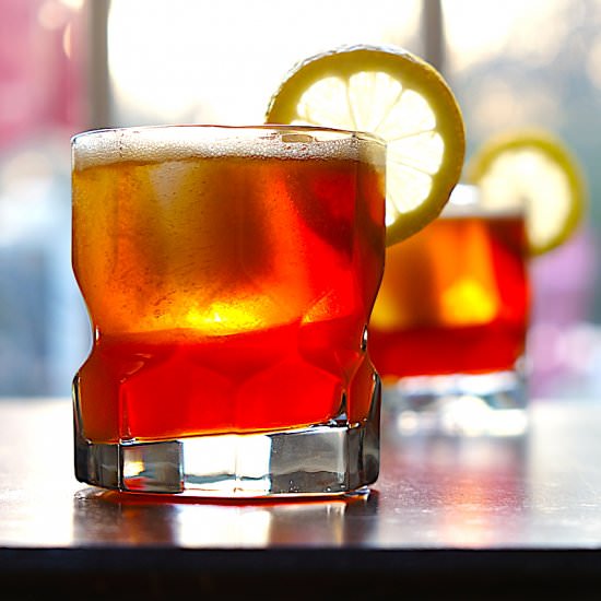 Pimm’s and Bourbon