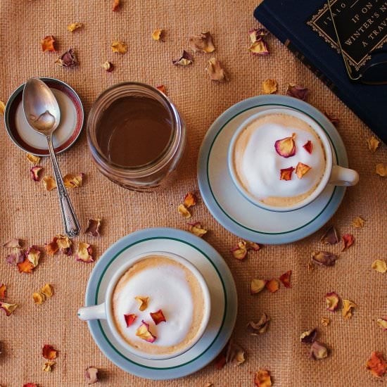 Cardamom Rose Lattes