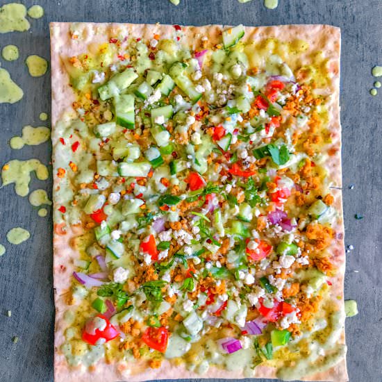 Greek Lamb Flatbread Pizza