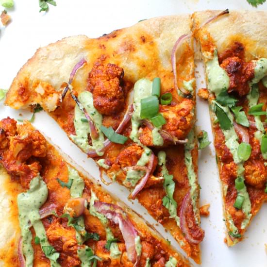 Roasted Cauliflower Chipotle Pizza