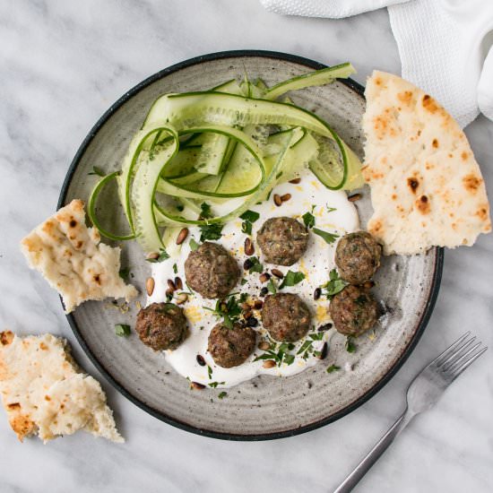 Mini Herby Lamb Meatballs