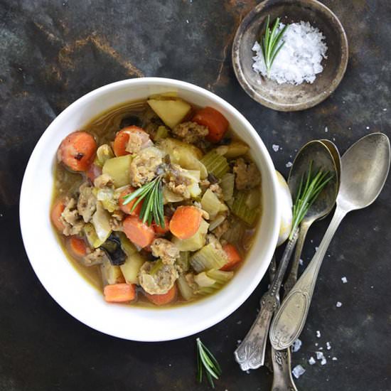 Chicken Sausage Guinness Stew