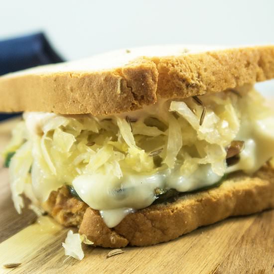 Zucchini Reuben Style Sandwich