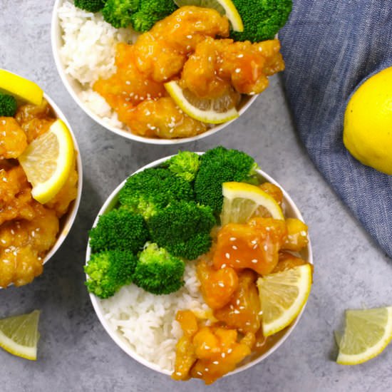 Easy Crispy Chinese Lemon Chicken