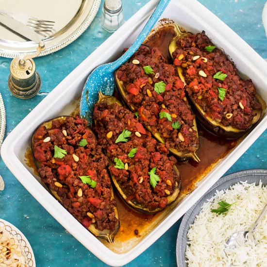 Roasted Eggplant and Lamb