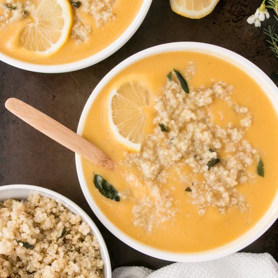 Squash & White Bean Soup w/ Quinoa