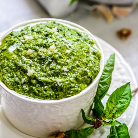 Best Basil Walnut Pesto