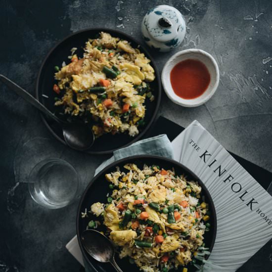 Vegetable Fried Rice (蔬菜炒饭)