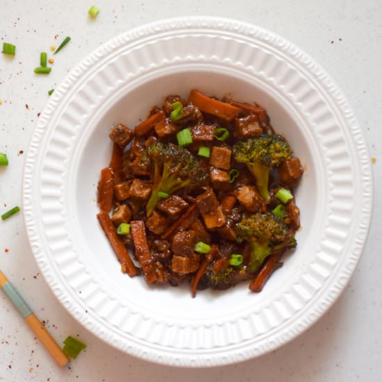 Hot and sweet tofu