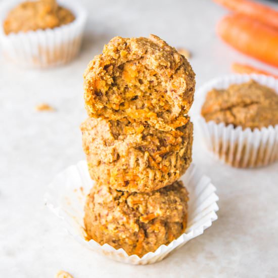 Vegan Carrot Cake Muffins