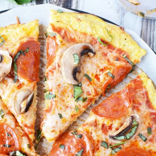 Crispy cauliflower pizza crust