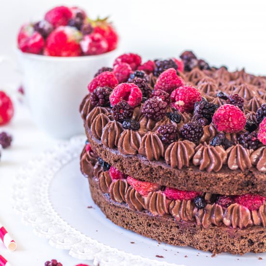 Brownie Chocolate Cake