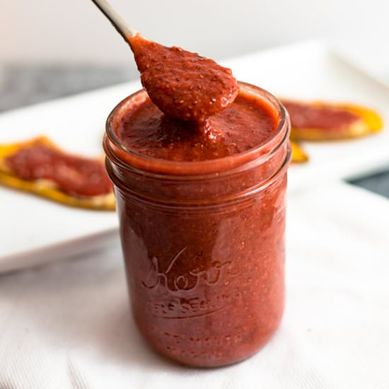 Balsamic Strawberry Chia Jam