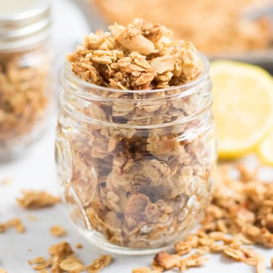 Coconut Lemon Cashew Granola