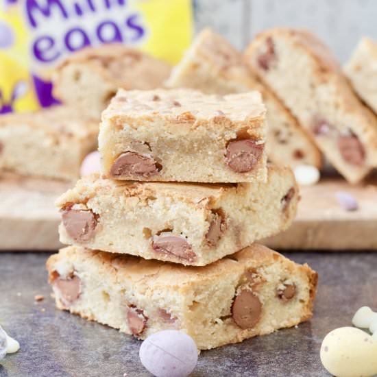 White Chocolate Mini Eggs Blondies