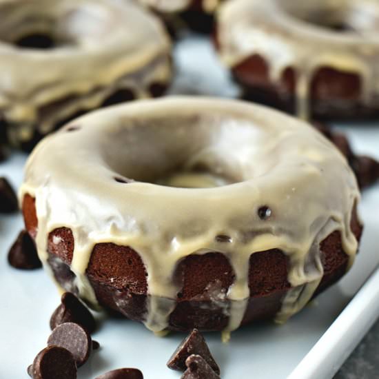 Irish Cream Chocolate Doughnuts