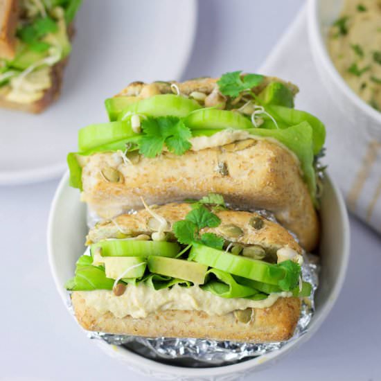 Easy green sandwich