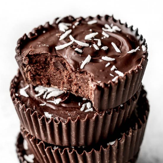 No Bake Protein Brownie Cups