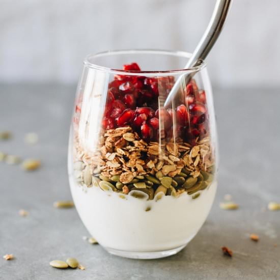 Pomegranate Breakfast Parfait