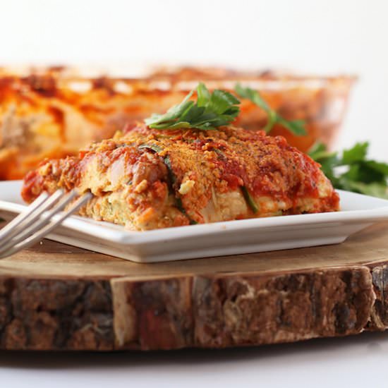 Vegan Zucchini Noodle Lasagna