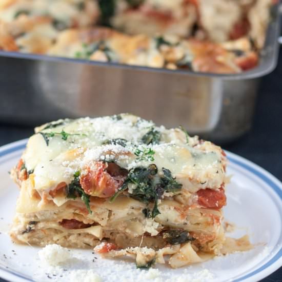 Chicken Lasagna with Spinach