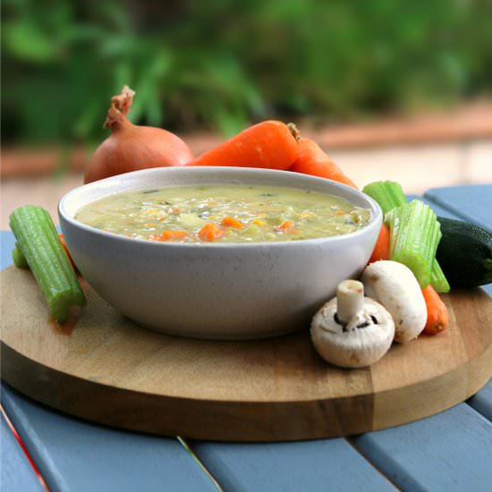 Healthy Chicken Pot Pie Soup