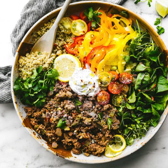 DECONSTRUCTED STUFFED BELL PEPPER BOWLS