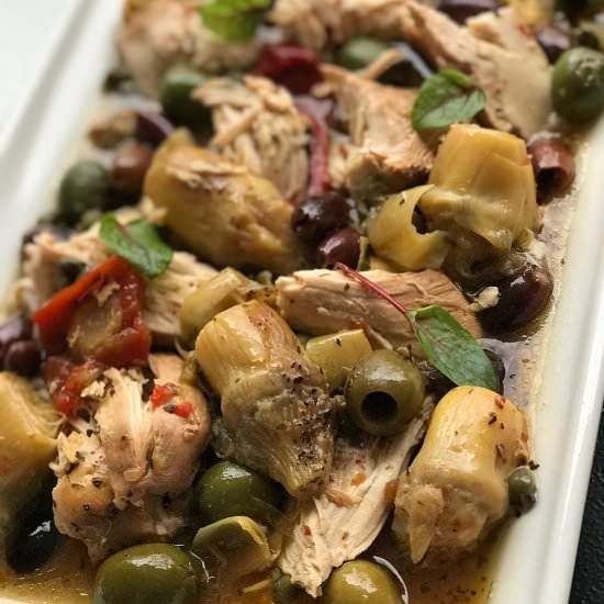 Crock Pot Mediterranean Chicken