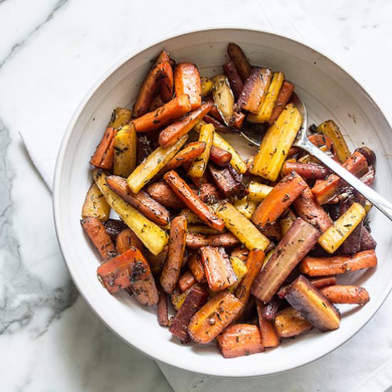 Honey Balsamic and Herb Carrots
