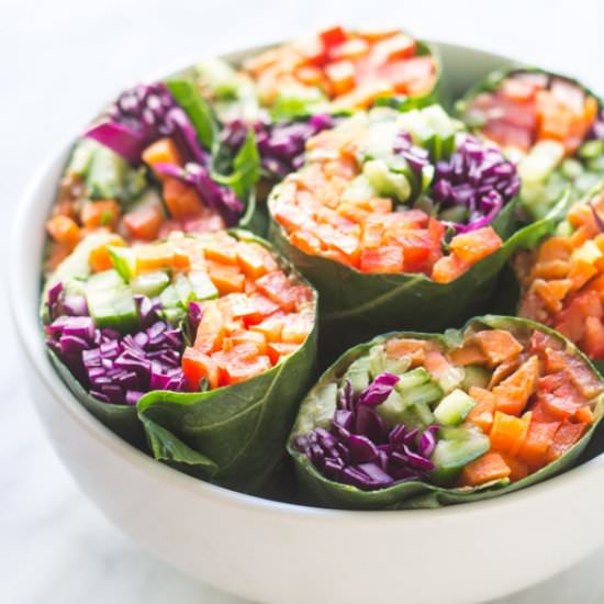 Low FODMAP Rainbow Wraps