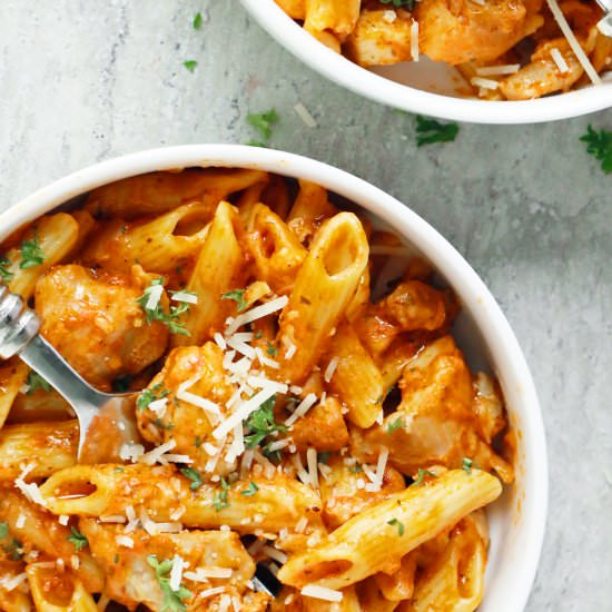 Instant Pot Chicken Parmesan Pasta
