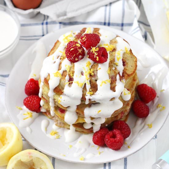 Lemon Raspberry Pancakes