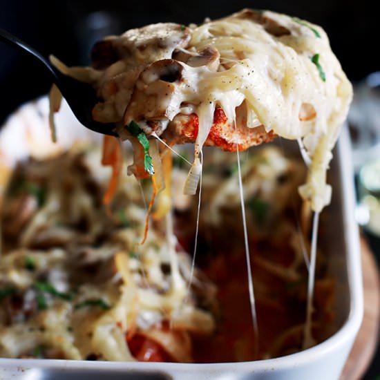 Baked Chicken and Mushrooms