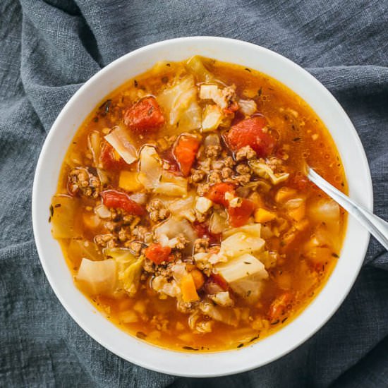 Instant Pot Cabbage Soup With Beef