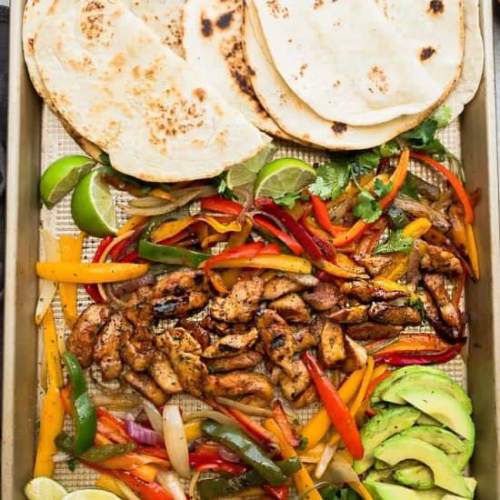 Sheet Pan Chicken Fajitas