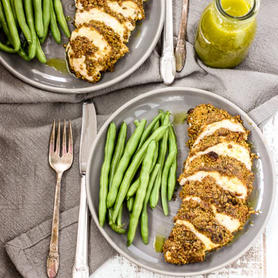 Pistachio Crusted Baked Chicken